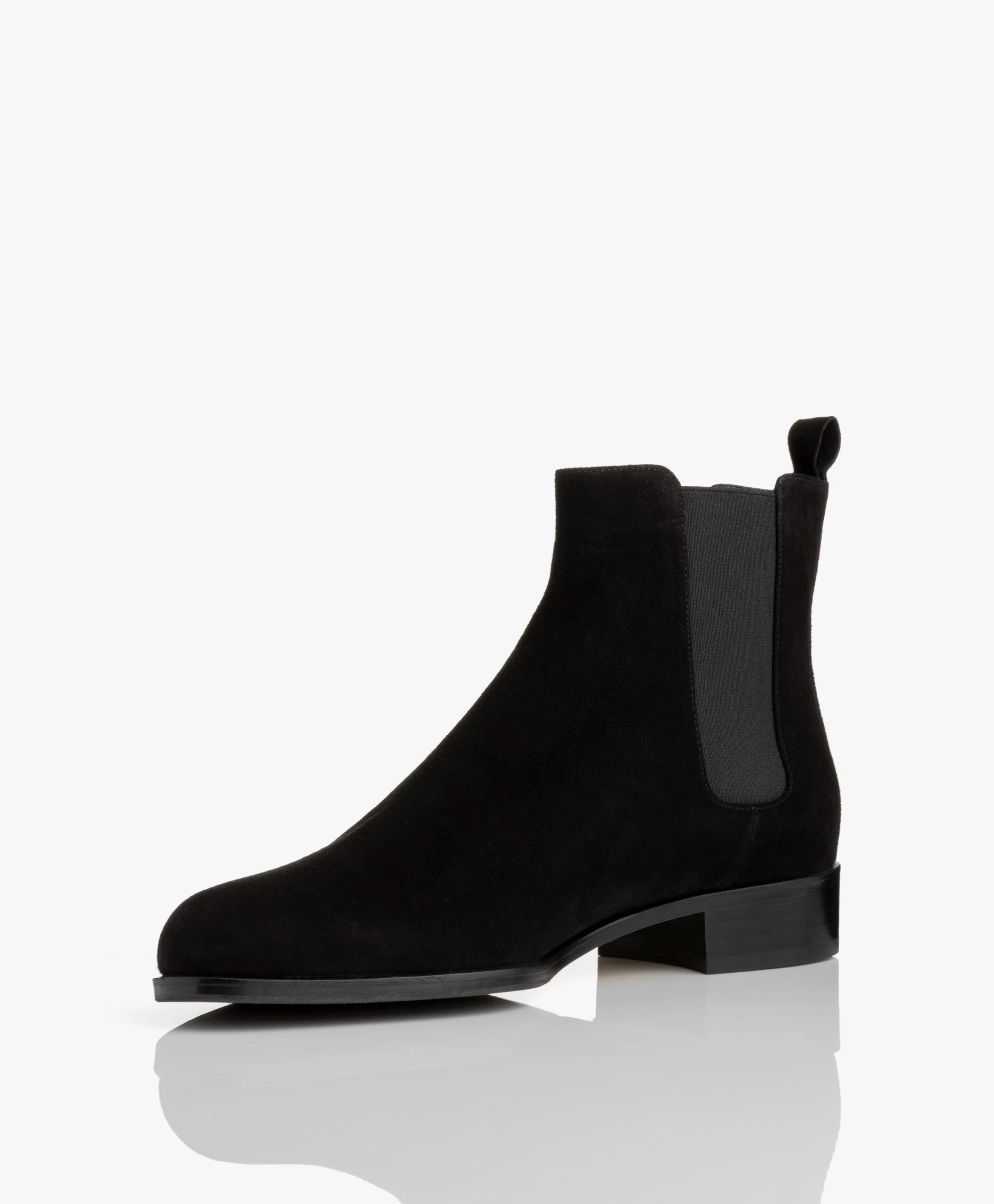 Panara Chelsea Suède Leren Laarzen - Zwart 9 Panara Chelsea Suède Leren Laarzen - Zwart - Afbeelding 7