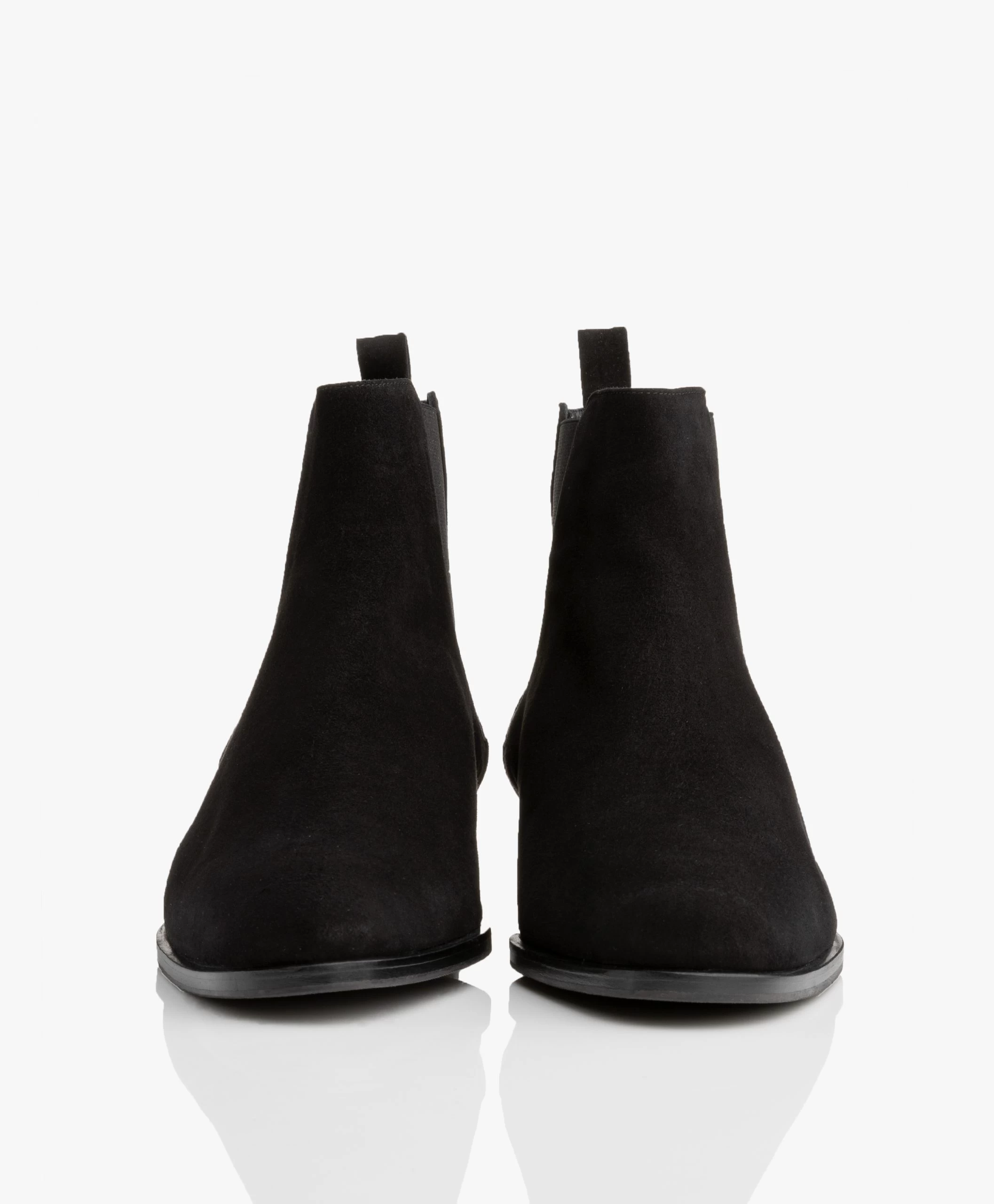 Panara Chelsea Suède Leren Laarzen - Zwart 6 Panara Chelsea Suède Leren Laarzen - Zwart - Afbeelding 4