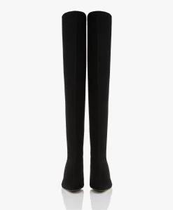 Panara Overknee Stretchlaarzen Met Hak - Zwart 14 Panara Overknee Stretchlaarzen Met Hak - Zwart -Boetiek Modewinkel Panara Overknee Stretchlaarzen met Hak Zwart 203