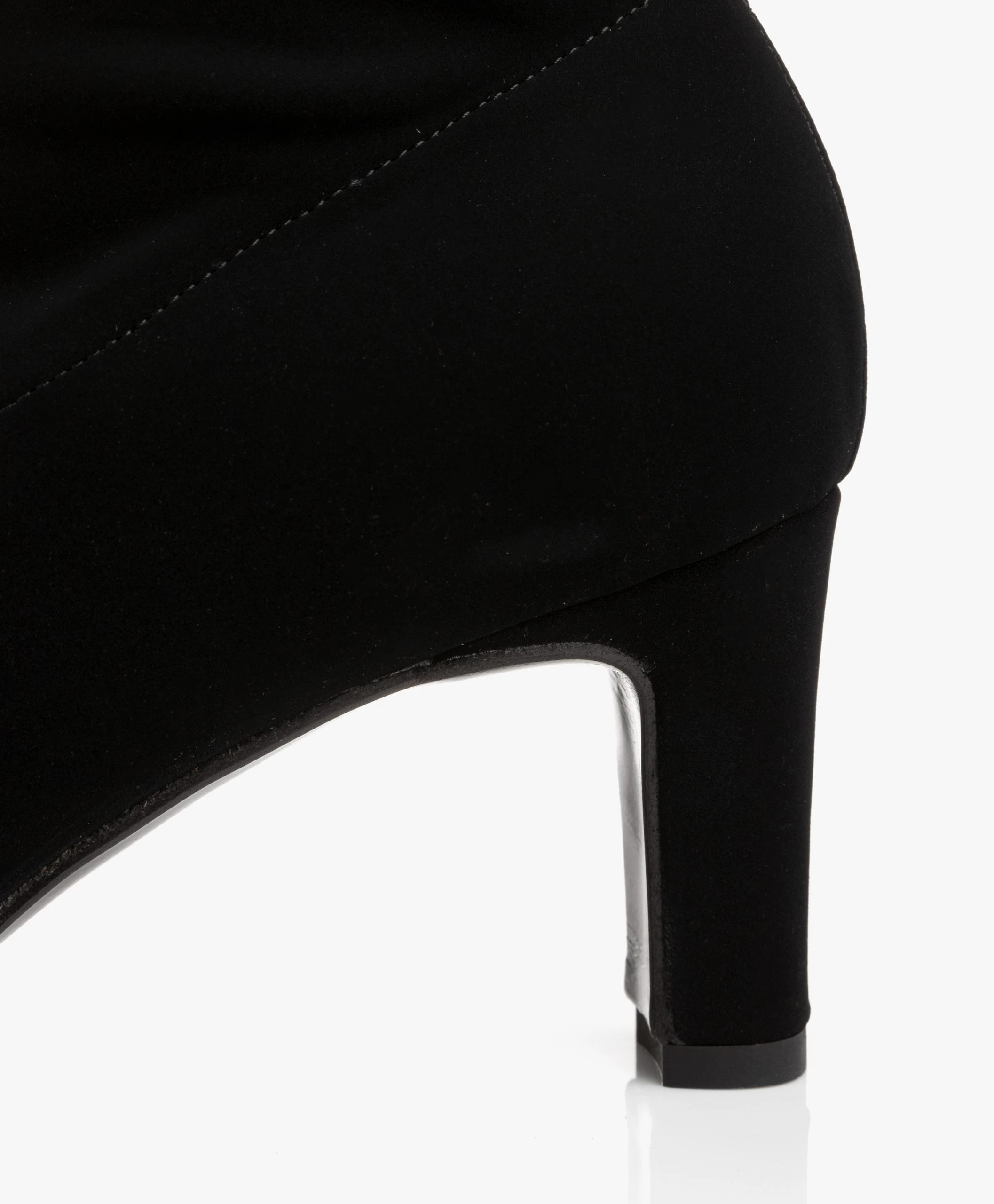 Panara Overknee Stretchlaarzen Met Hak - Zwart 10 Panara Overknee Stretchlaarzen Met Hak - Zwart - Afbeelding 8