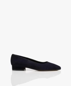 Panara Suède Ballerina'S - Donkerblauw