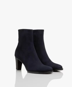 Panara Suède Enkellaars Met Hak - Donkerblauw 14 Panara Suède Enkellaars Met Hak - Donkerblauw -Boetiek Modewinkel Panara Sude Enkellaars met Hak Donkerblauw 2041