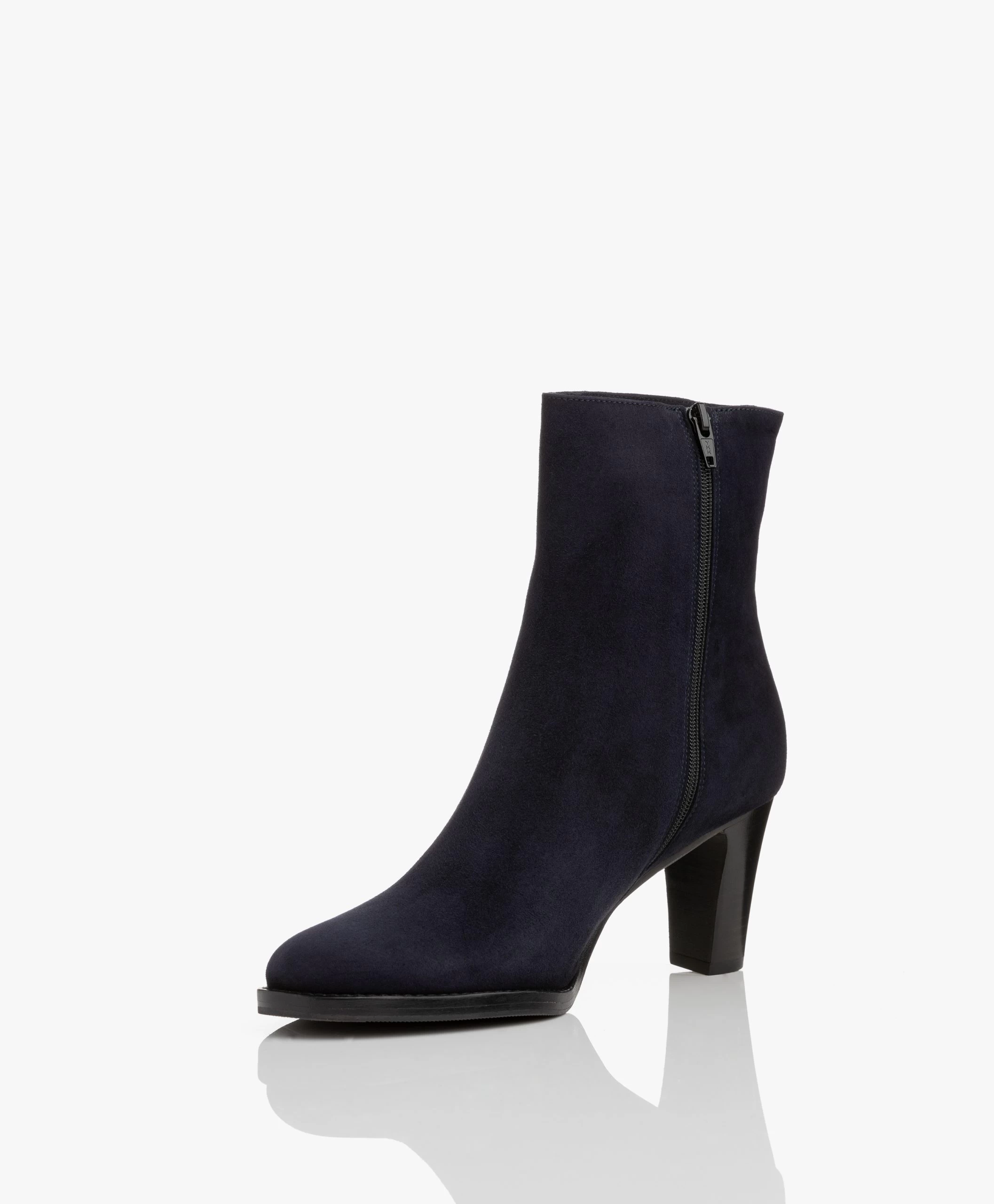 Panara Suède Enkellaars Met Hak - Donkerblauw 8 Panara Suède Enkellaars Met Hak - Donkerblauw - Afbeelding 6