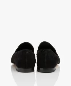 Panara Suède Instapper - Zwart -Boetiek Modewinkel Panara Sude Instapper Zwart 05