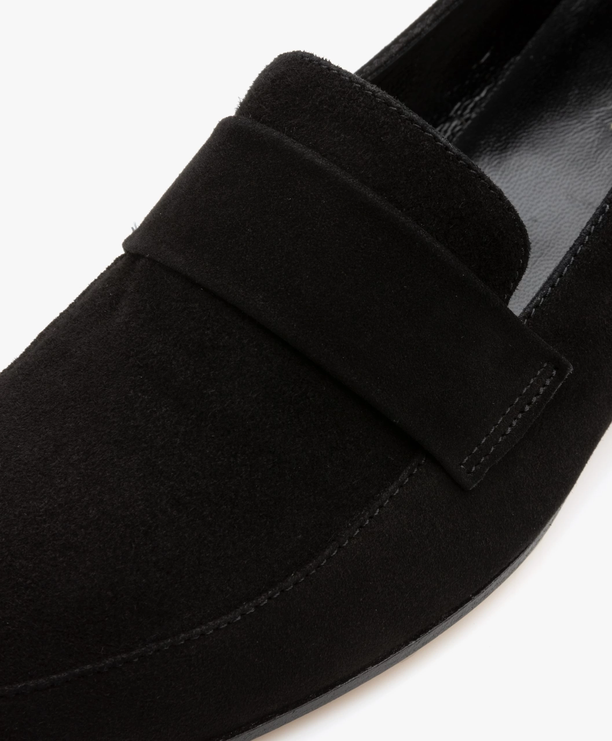 Panara Suède Instapper Met Platte Hak - Zwart 4 Panara Suède Instapper Met Platte Hak - Zwart - Afbeelding 2