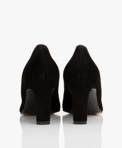 Panara Suède Pumps - Zwart -Boetiek Modewinkel Panara Sude Pumps Zwart 04