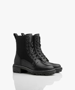 Rag & Bone Shiloh Leren Veterlaarzen - Zwart 14 Rag & Bone Shiloh Leren Veterlaarzen - Zwart -Boetiek Modewinkel Rag Bone Shiloh Blk 430