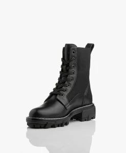 Rag & Bone Shiloh Leren Veterlaarzen - Zwart 17 Rag & Bone Shiloh Leren Veterlaarzen - Zwart -Boetiek Modewinkel Rag Bone Shiloh Blk 432