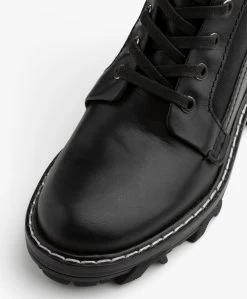 Rag & Bone Shiloh Leren Veterlaarzen - Zwart 13 Rag & Bone Shiloh Leren Veterlaarzen - Zwart -Boetiek Modewinkel Rag Bone Shiloh Blk 433
