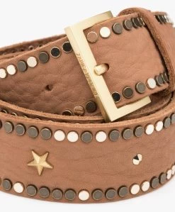 Zadig & Voltaire Starlight Leren Riem - Camel -Boetiek Modewinkel Zadig Voltaire Starlight Camel 04