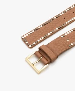 Zadig & Voltaire Starlight Leren Riem - Camel -Boetiek Modewinkel Zadig Voltaire Starlight Camel 05