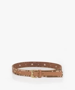 Zadig & Voltaire Starlight Leren Riem - Camel -Boetiek Modewinkel Zadig Voltaire Starlight Leren Riem Camel 07
