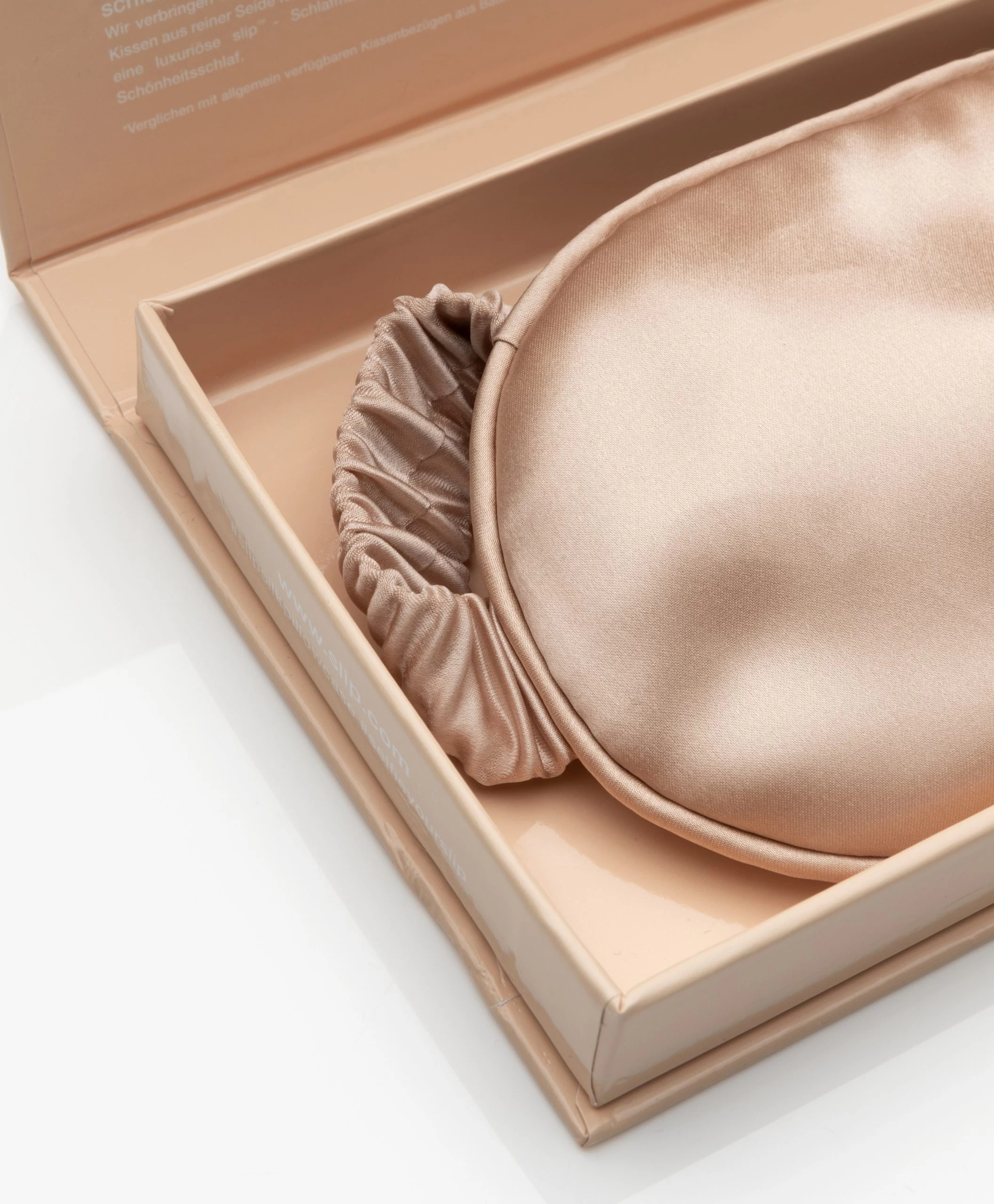 Slip™ Mulberry Zijden Slaapmasker - Caramel 4 Slip™ Mulberry Zijden Slaapmasker - Caramel - Afbeelding 2