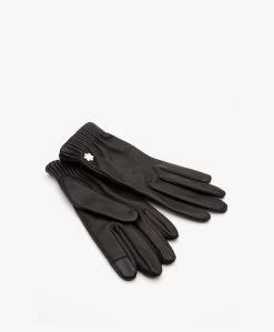 Rhanders Cecilia Lamsleren Handschoenen Met Rib Details - Zwart -Boetiek Modewinkel aba657ef 5dfc 4268 98c3 8759179e8c10 01