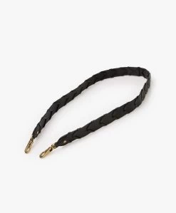 Jérôme Dreyfuss Jerome Dreyfuss Bandouliere Tressee Schouderhengsel - Zwart/Vintage Goud -Boetiek Modewinkel abb60fdf edc3 458a a504 8517a0006f10 02