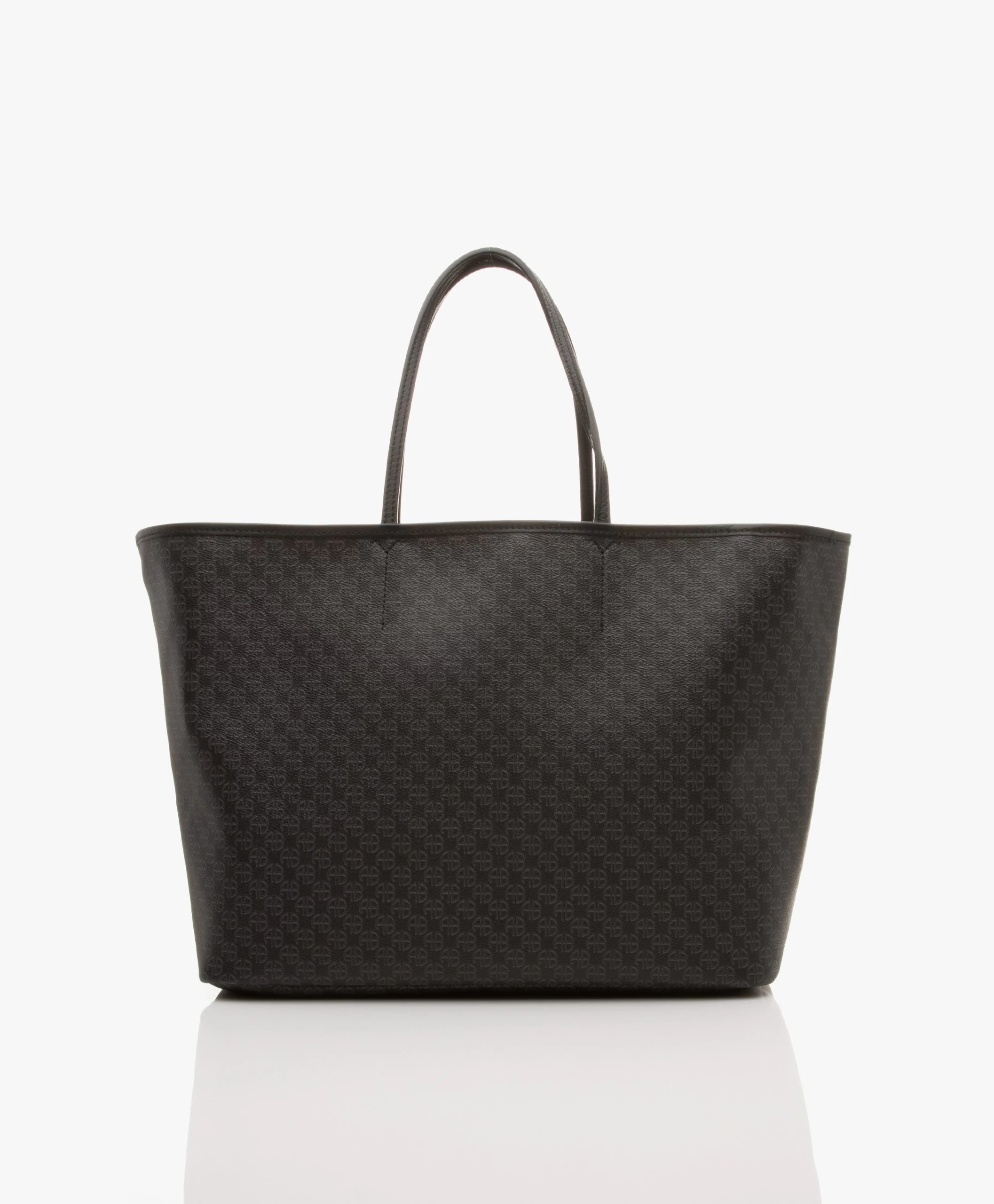 Anine Bing Emma Monogram Logo Schoudertas - Zwart 3 Anine Bing Emma Monogram Logo Schoudertas - Zwart