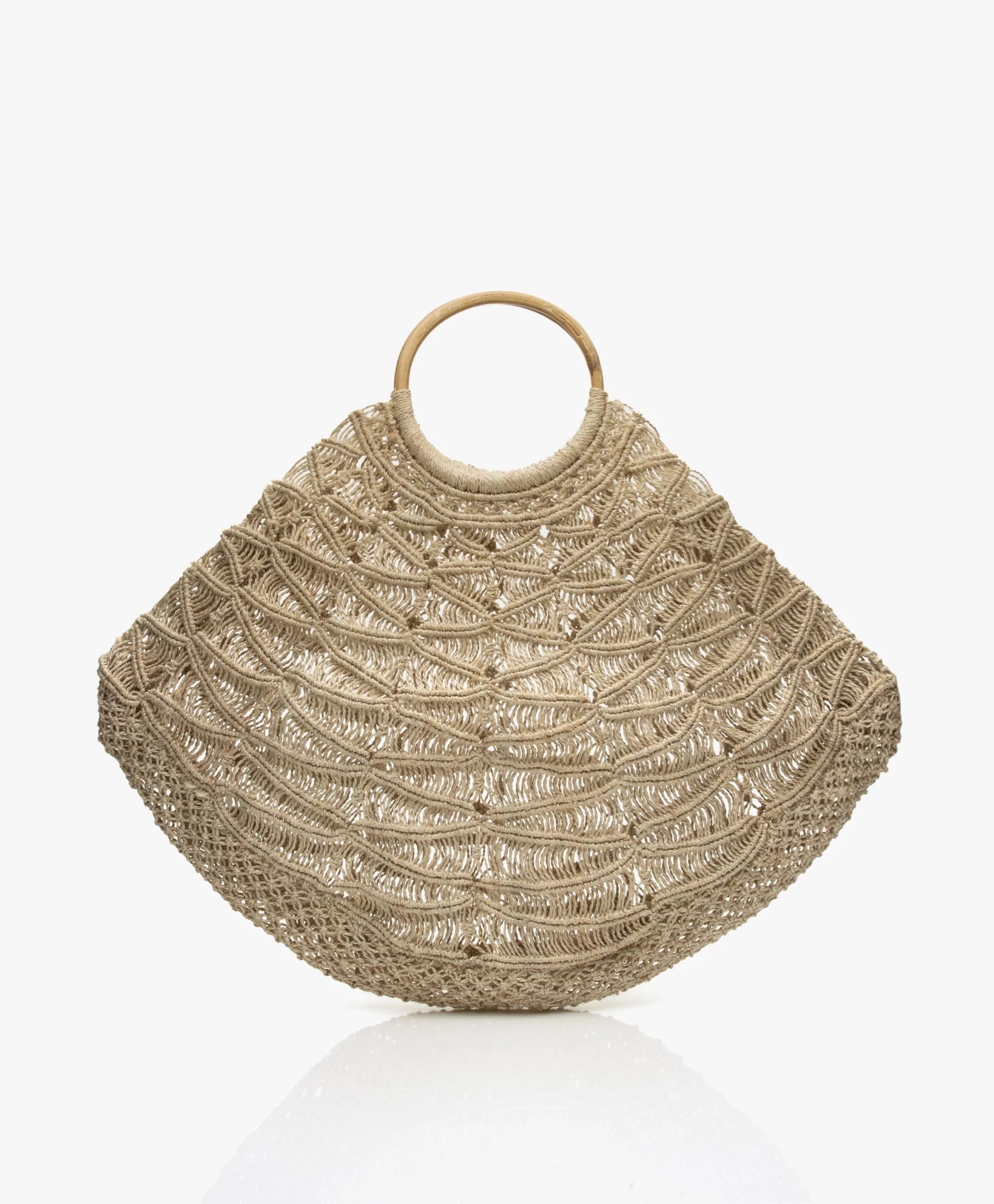 The Dharma Door The Carly Macramé Shopper - Beige 3 The Dharma Door The Carly Macramé Shopper - Beige