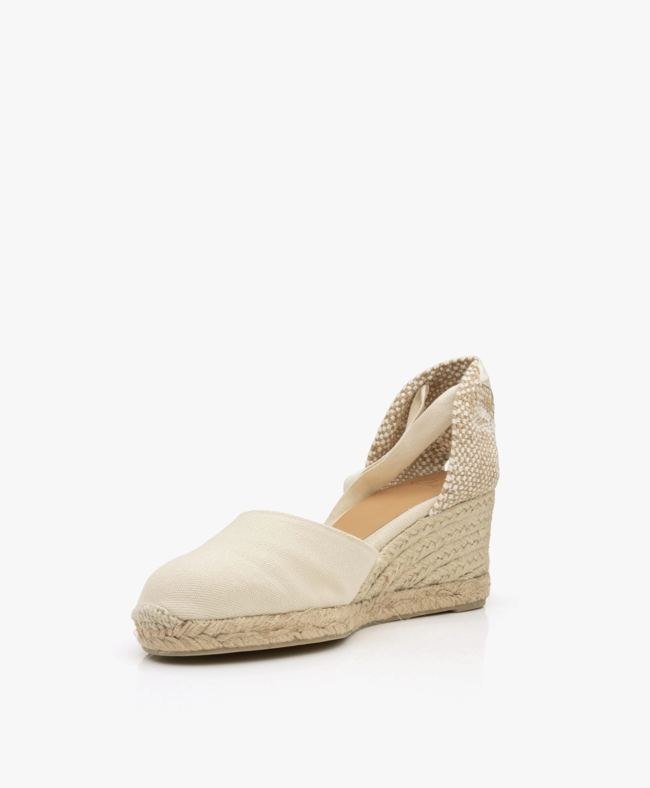Castañer Carina 7Cm Canvas Sleehak Espadrilles - Ivoor 10 Castañer Carina 7Cm Canvas Sleehak Espadrilles - Ivoor - Afbeelding 8