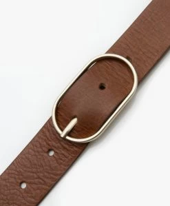 By-Bar Bella Leren Riem Met Ovale Gesp - Cognac -Boetiek Modewinkel b5b37cc2 61a8 4068 8ffb 52cb45b361ed 68
