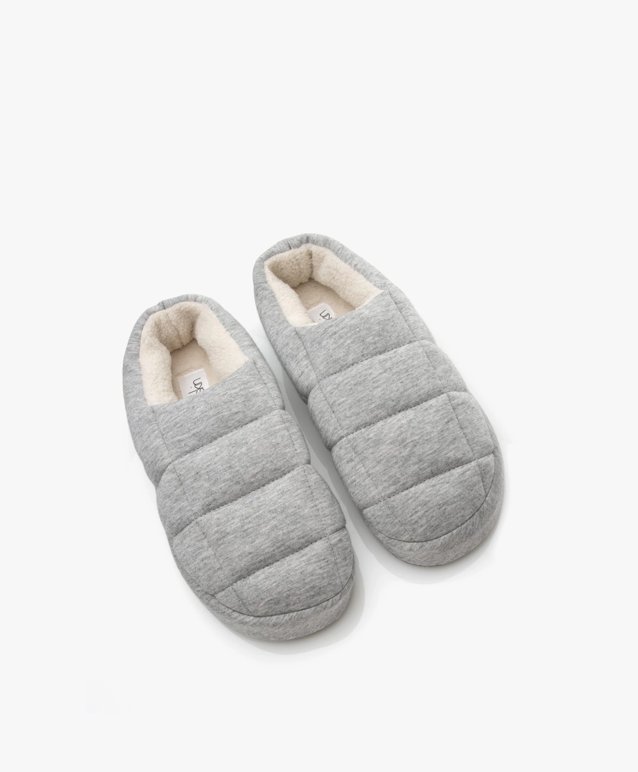 Skin Gewatteerde Clog Pantoffels - Grijs Mêlee 8 Skin Gewatteerde Clog Pantoffels - Grijs Mêlee - Afbeelding 6