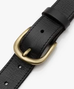 By-Bar Gevlochten Leren Riem - Zwart -Boetiek Modewinkel by bar Braided Leather Belt Black 02