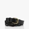 By-Bar Gevlochten Leren Riem - Zwart 2 By-Bar Gevlochten Leren Riem - Zwart -Boetiek Modewinkel by bar Braided Leather Belt Black 03