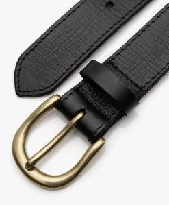By-Bar Gevlochten Leren Riem - Zwart -Boetiek Modewinkel by bar Braided Leather Belt Black 04