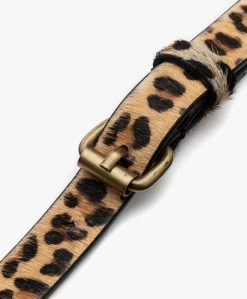 By-Bar Julie Hairy Print Riem - Leopard -Boetiek Modewinkel by bar Julie Autumn Hair Belt Leopard 83