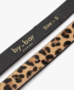 By-Bar Julie Hairy Print Riem - Leopard -Boetiek Modewinkel by bar Julie Autumn Hair Belt Leopard 85