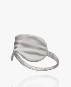 By Dariia Day Mulberry Zijden Slaapmasker - Zilvergrijs