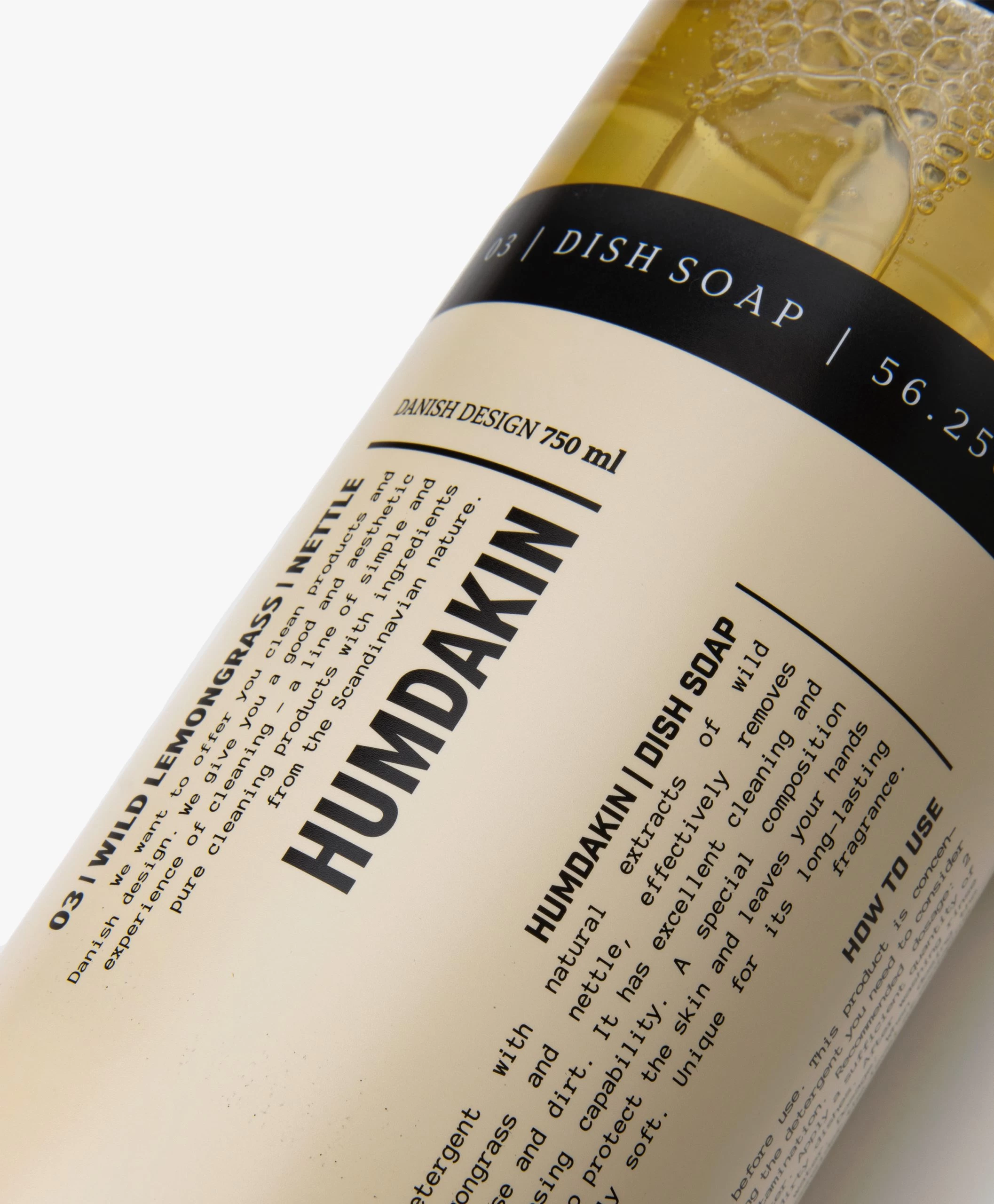Humdakin 750Ml Afwasmiddel - Wild Citroengas & Brandnetel 4 Humdakin 750Ml Afwasmiddel - Wild Citroengas & Brandnetel - Afbeelding 2