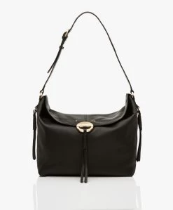 Vanessa Bruno Hobo Leren Shopper - Zwart