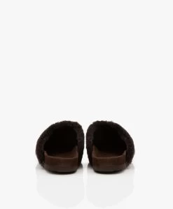 See By Chloé Gema Faux Lammy Mules - Donkerbruin -Boetiek Modewinkel cce6bc53 7cb4 4d3f b2ac 76941d9d62d5 03