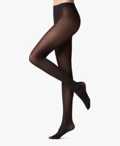 Falke Matt Deluxe 30 Den Panty - Zwart