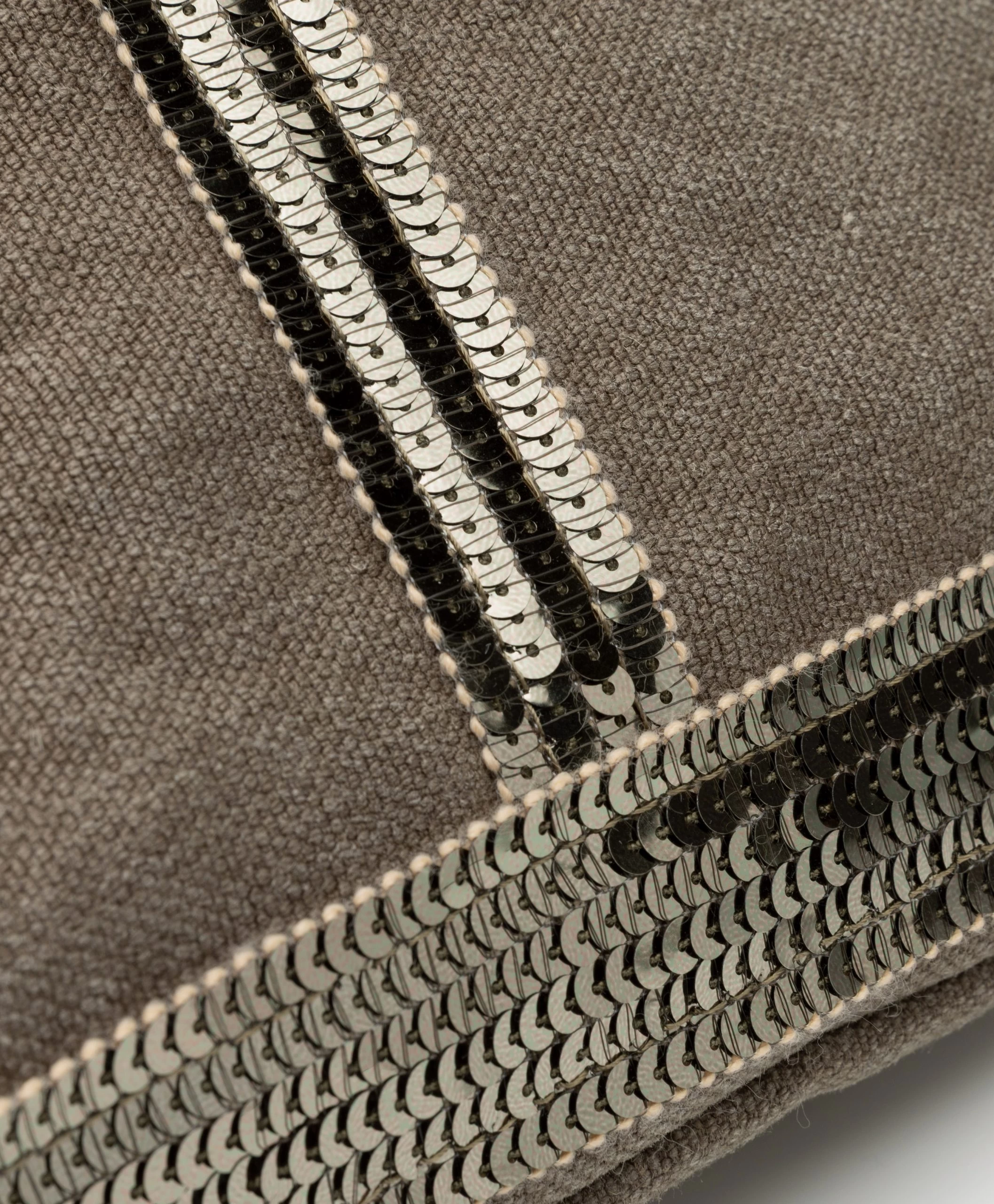 Vanessa Bruno Grote Linnen Shopper Met Rits - Kaki 7 Vanessa Bruno Grote Linnen Shopper Met Rits - Kaki - Afbeelding 5