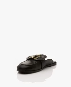See By Chloé Chany Leren Loafer Mules - Zwart -Boetiek Modewinkel d4bc00ca 2dbf 40fb a1c5 55ee4fdce8db 243