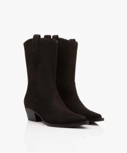 Panara Suède Western Laarzen - Zwart -Boetiek Modewinkel d6e7bce0 be32 4572 8e3c dfe57f760f4a 14