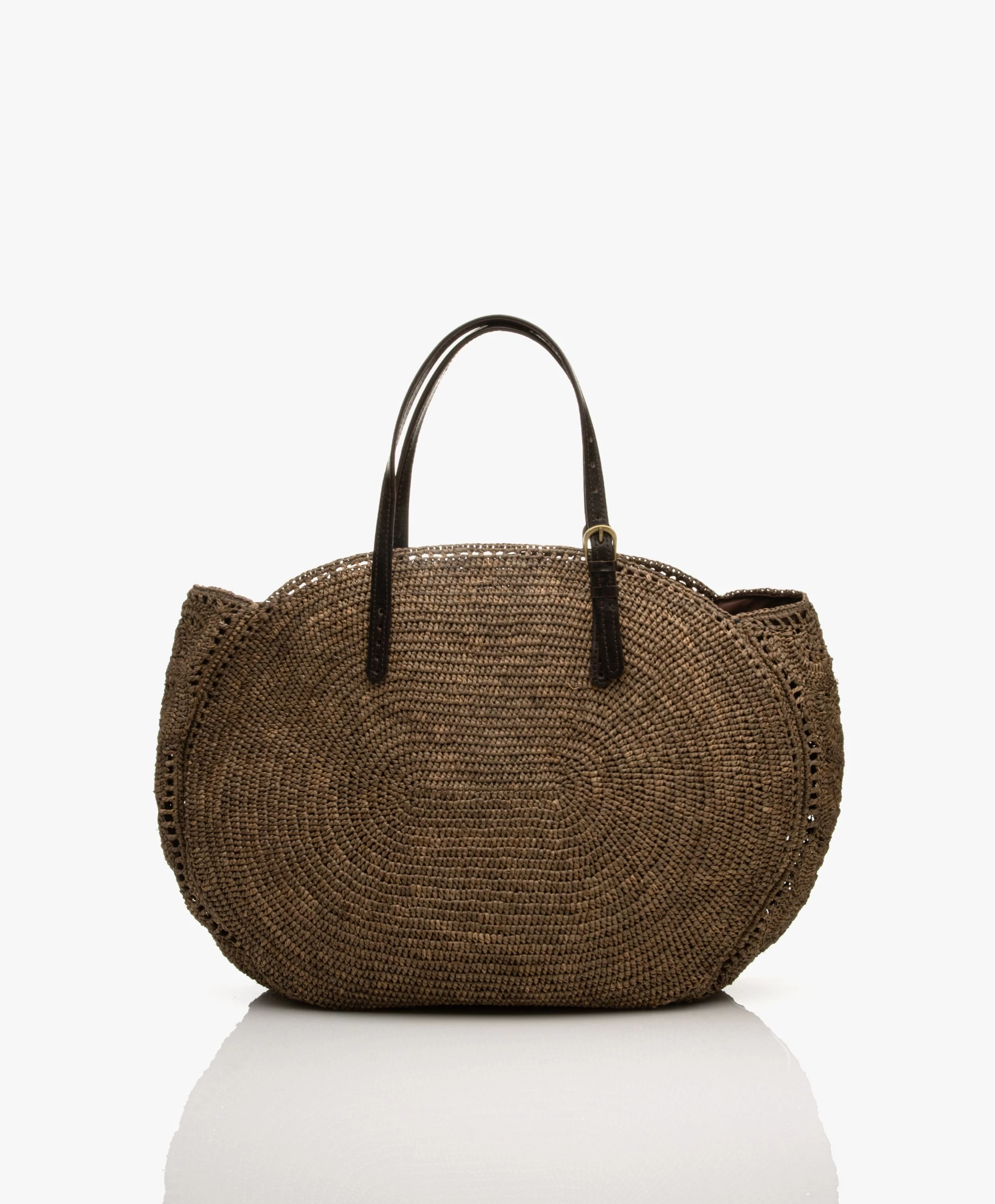 Rabarany Nell Xl Raffia Schoudertas - Thé 3 Rabarany Nell Xl Raffia Schoudertas - Thé