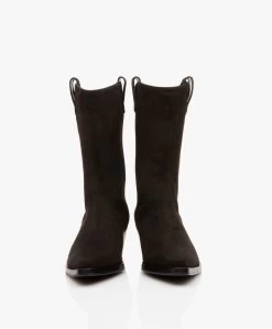 Panara Suède Western Laarzen - Zwart -Boetiek Modewinkel d932bb29 df1b 4225 8267 e7176e6d6a3d 13