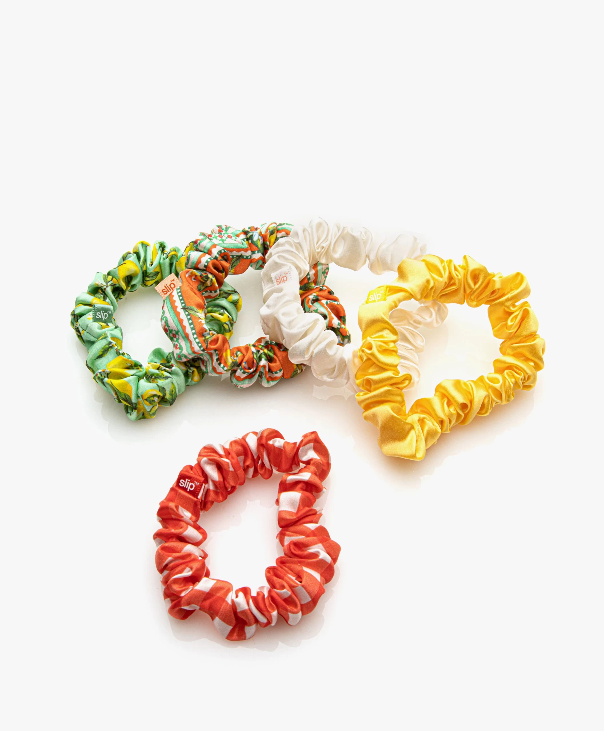 Slip™ 5-Pack Midi Zijden Scrunchies - Amalfi 3 Slip™ 5-Pack Midi Zijden Scrunchies - Amalfi