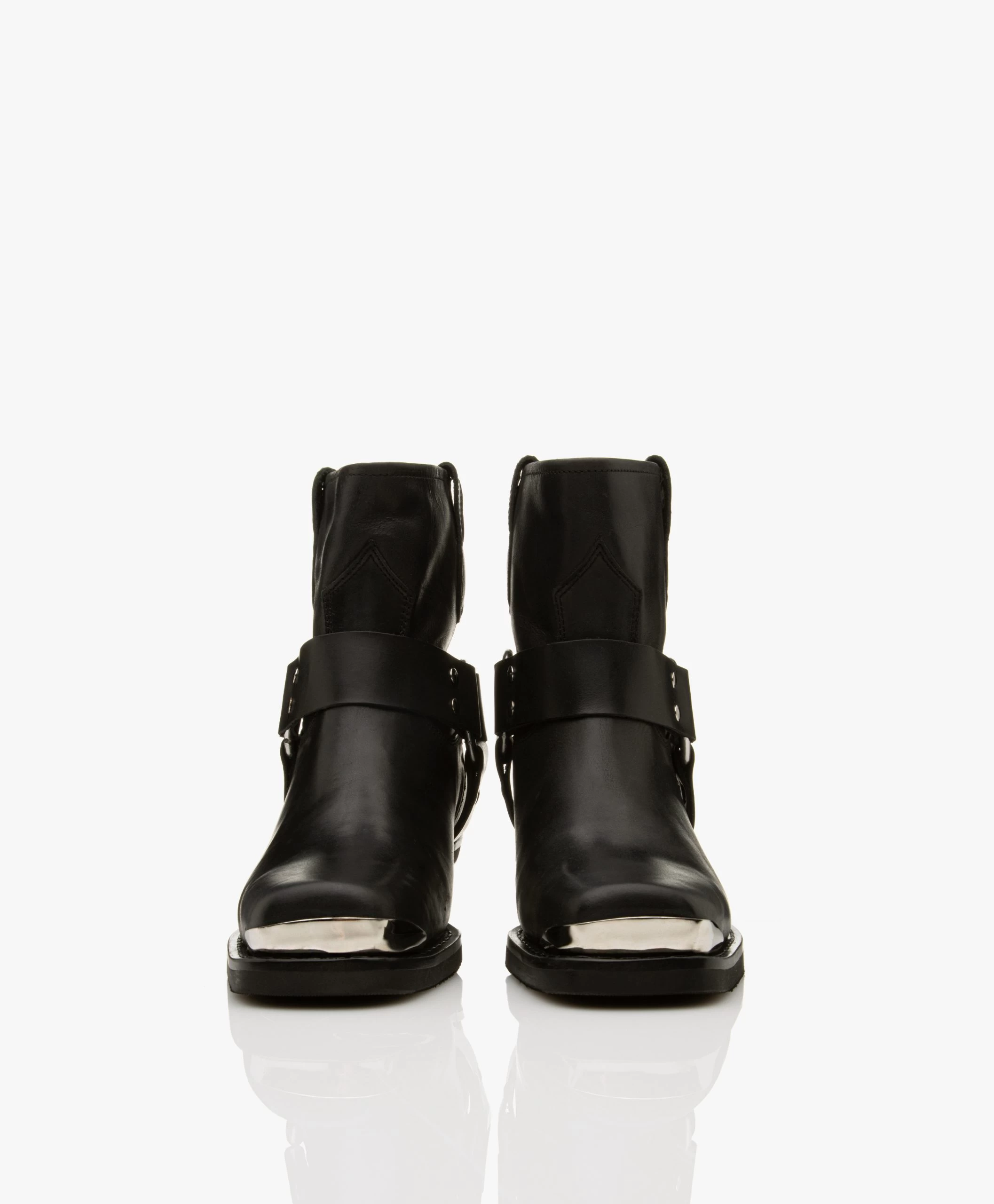 Anine Bing Mid Ryder Leren Enkellaarzen - Zwart 8 Anine Bing Mid Ryder Leren Enkellaarzen - Zwart - Afbeelding 6