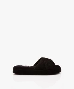 Skin Kyoto Katoenen Terry Slippers - Zwart