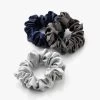Slip™ 3-Pack Large Zijden Scrunchies - Midnight