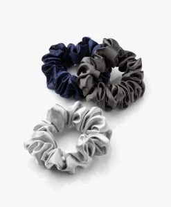 Slipâ„¢ 3-Pack Large Zijden Scrunchies - Midnight