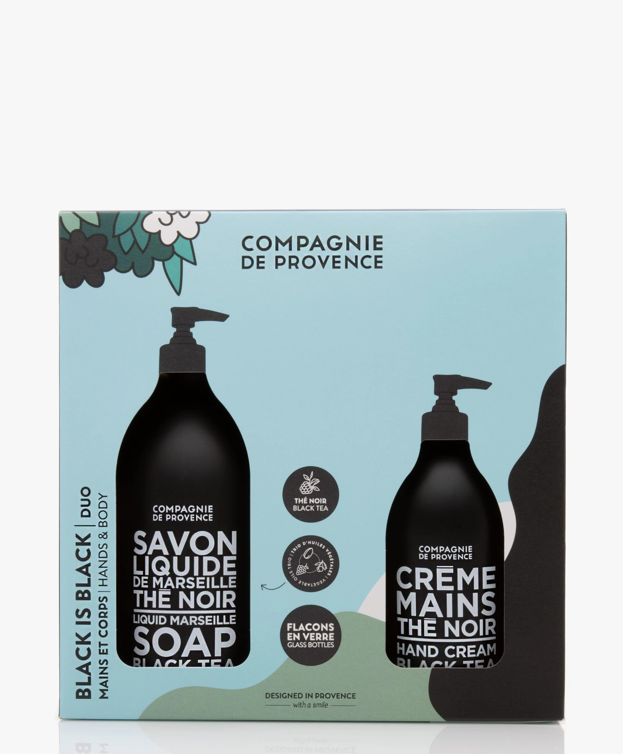 Compagnie De Provence Back To Black Duo - Liquid Soap Black Tea/Hand Cream Black Tea 4 Compagnie De Provence Back To Black Duo - Liquid Soap Black Tea/Hand Cream Black Tea - Afbeelding 2
