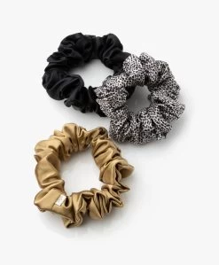 Slipâ„¢ 3-Pack Large Zijden Scrunchies - Multi Leopard