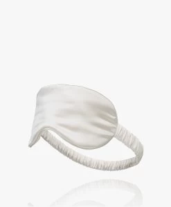 By Dariia Day Mulberry Zijden Slaapmasker - Powder White