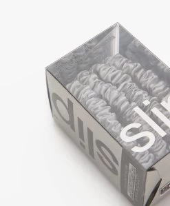 Slip™ 4-Pack Skinnies Zijden Scrunchies - Silver 9 Slip™ 4-Pack Skinnies Zijden Scrunchies - Silver -Boetiek Modewinkel ef804ed6 bfe5 48c4 86c5 2208444cb01d 03