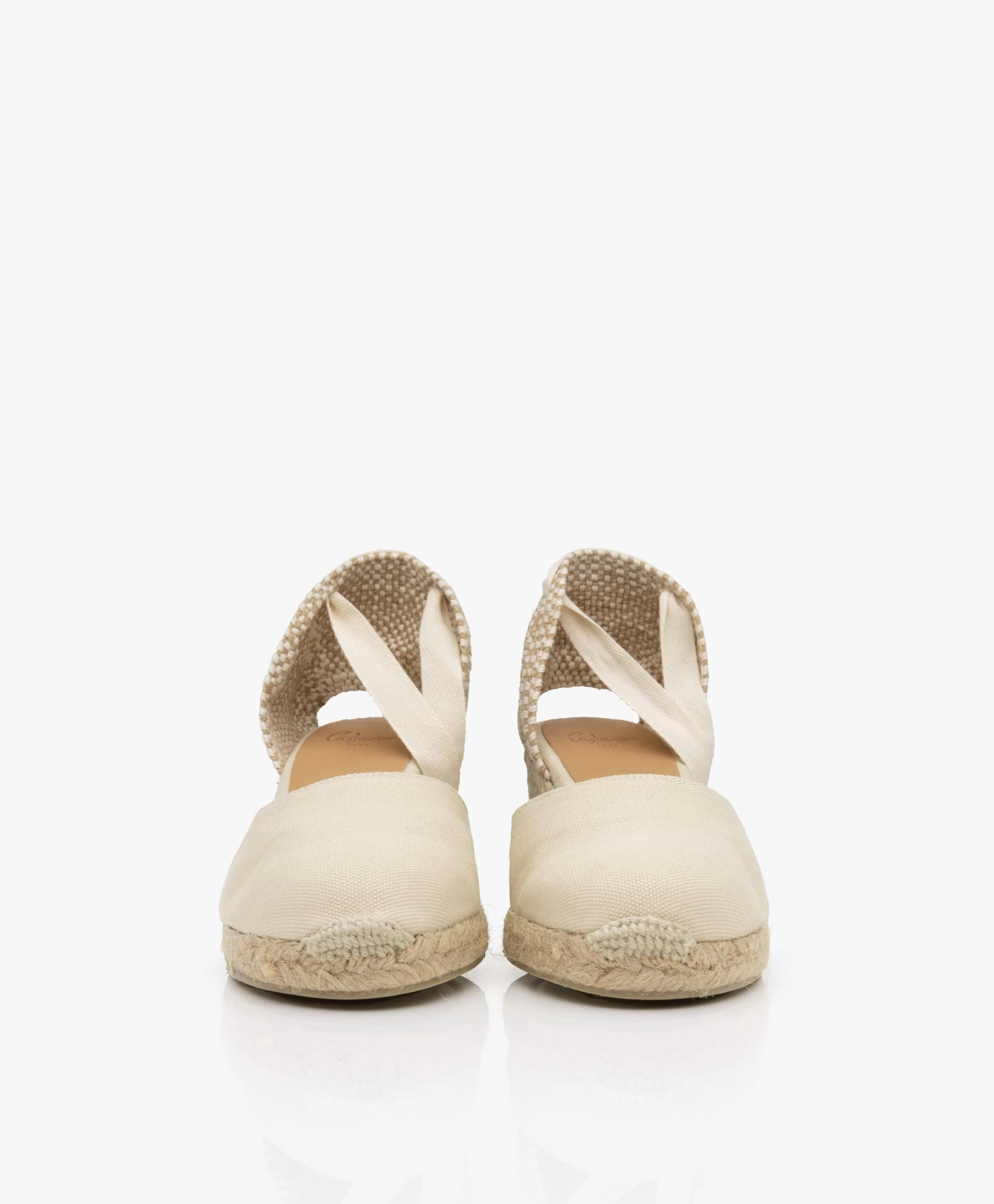 Castañer Carina 7Cm Canvas Sleehak Espadrilles - Ivoor 7 Castañer Carina 7Cm Canvas Sleehak Espadrilles - Ivoor - Afbeelding 5