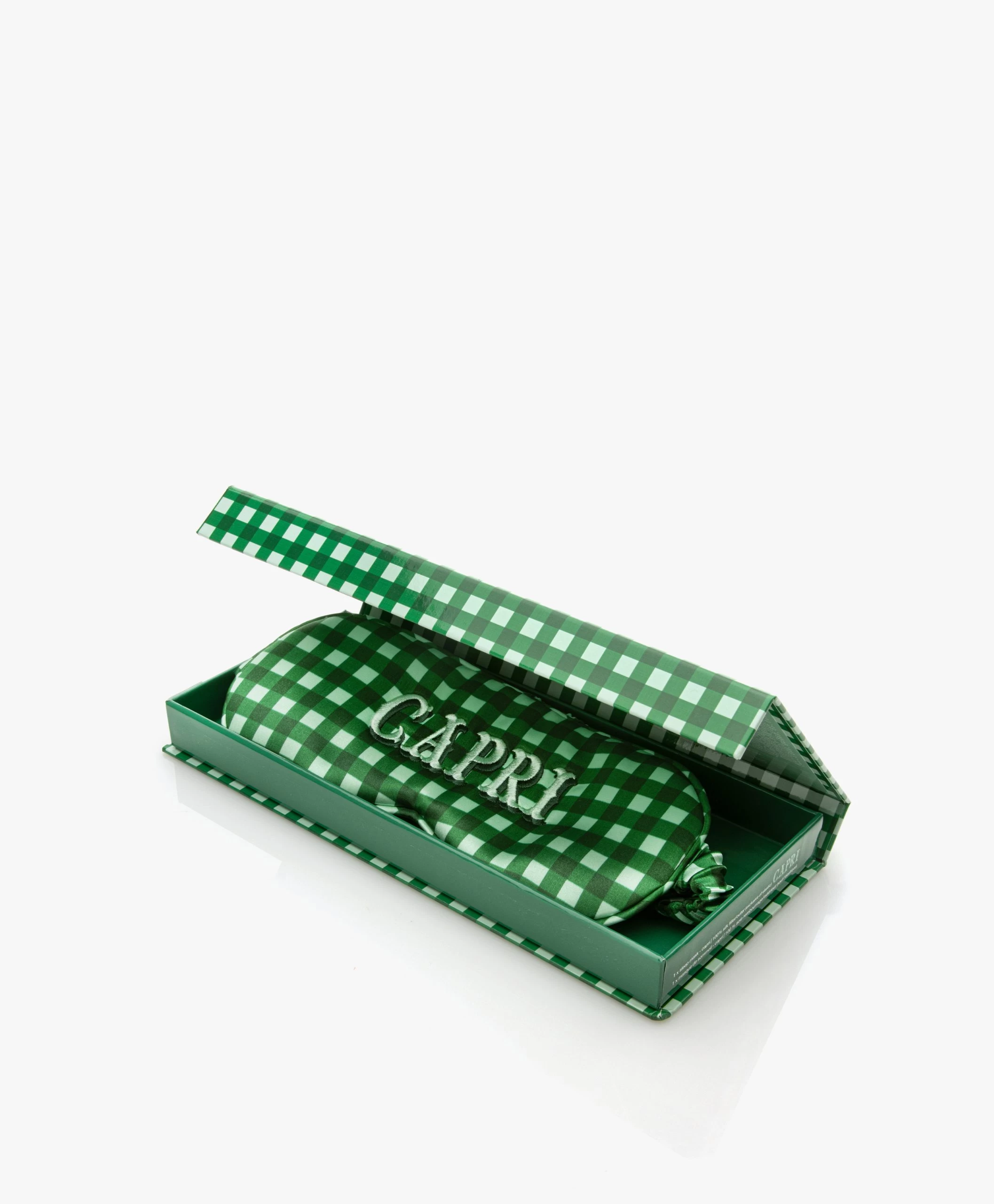 Slip™ Mulberry Zijden Capri Slaapmasker - Groen/Wit 6 Slip™ Mulberry Zijden Capri Slaapmasker - Groen/Wit - Afbeelding 4